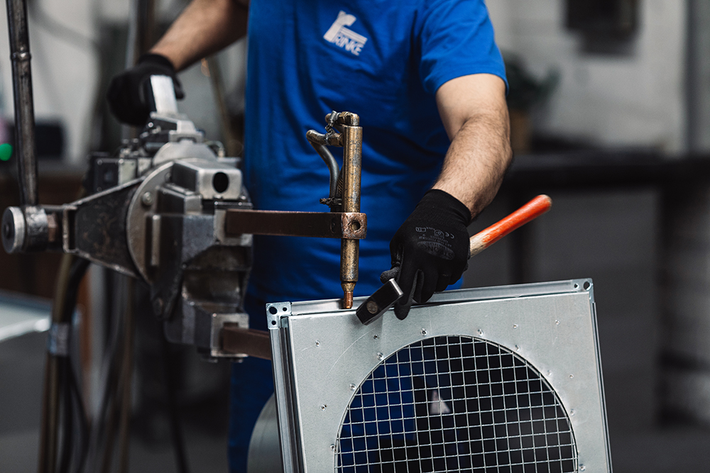 Luftkanalbau Punktschweißen